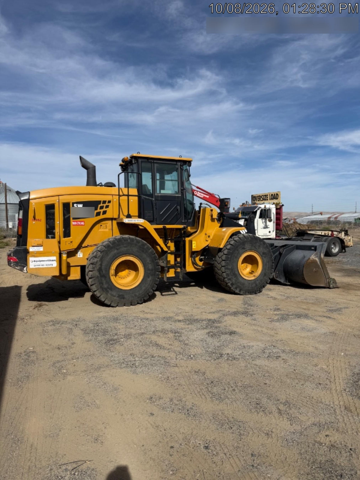 2019 Sany SW405K Tier 4, Cab, 3rd Function Hydraulics Smooth Pin On Bucket