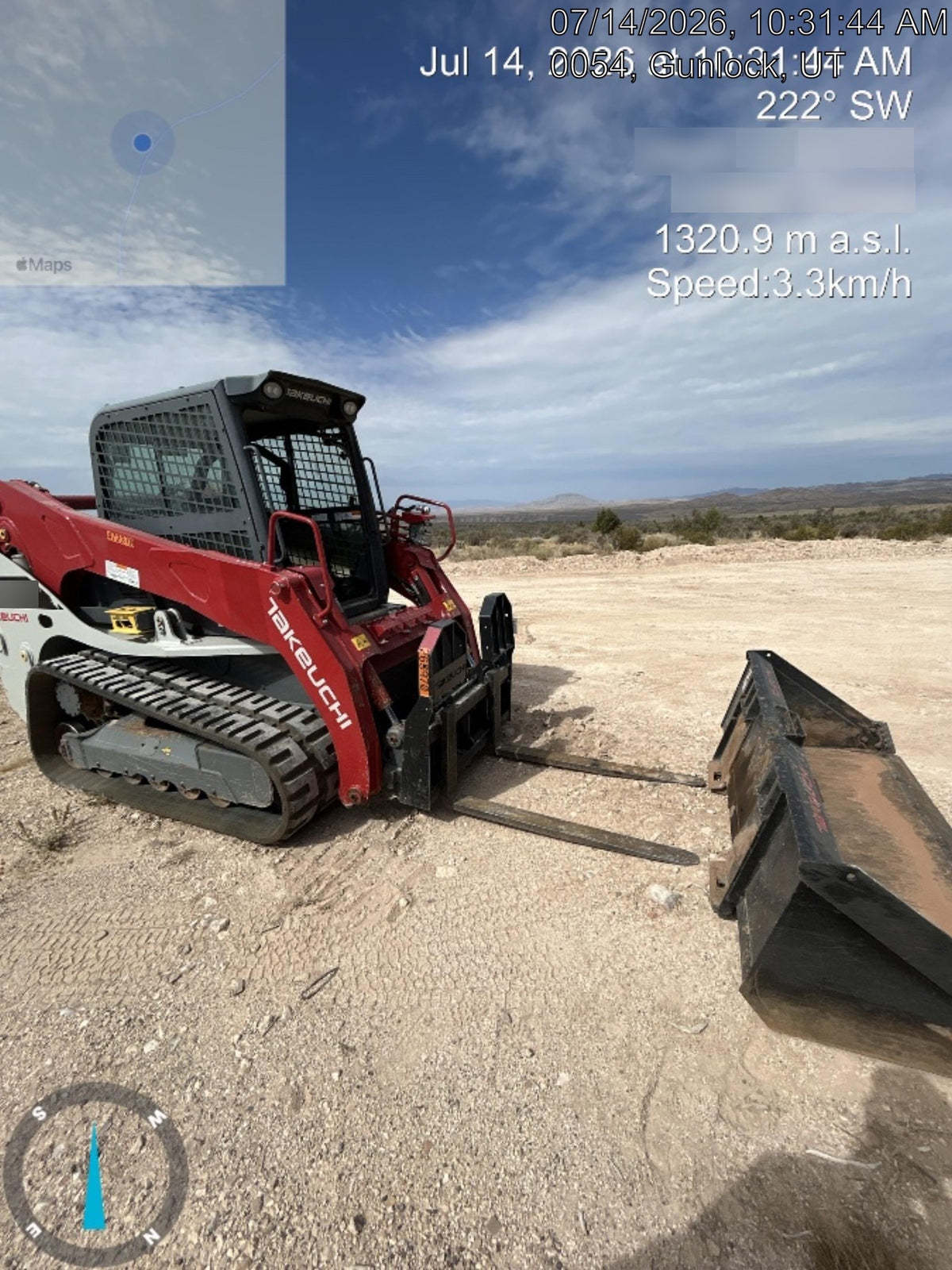 2021 TAKEUCHI 48" Pallet Forks - Takeuchi