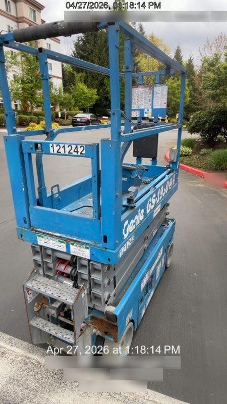 2020 Genie GS-1930 Solid Non Marking Tires, Beacon, Folding rails with half height swing gate, Telematics