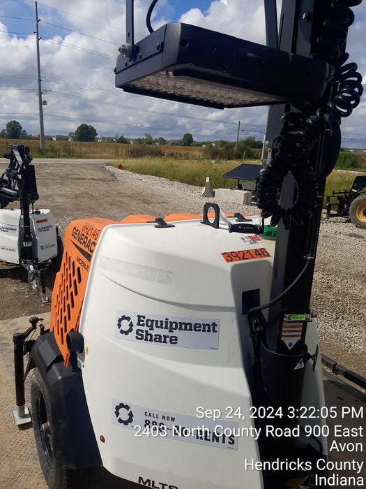 2024 Generac MLT2 Diesel, Flex Switch 120V Input, Powerzone Controller, 
(4) 320W LED Lights, 4kW Generator, 39.9 Gal Fuel Tank, 2" Ball, T3