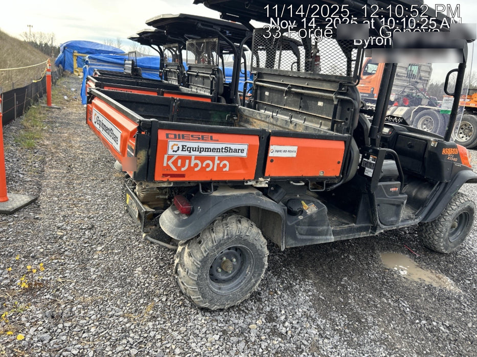 2021 Kubota RTV-X1140W-H Plastic Canopy, Windshield Acrylic Clear, LED Strobe Light, Wire Harness Kit, Back up Alarm
