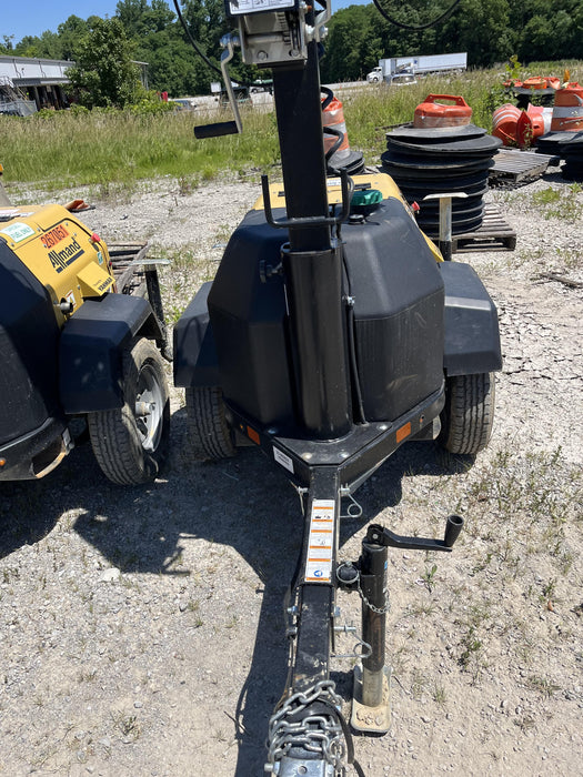 2022 Allmand NLV3GR (4) LED Light Fixture 350W, 23' Vertical Mast, 3kW Prime, Towable, ES Decals, T3