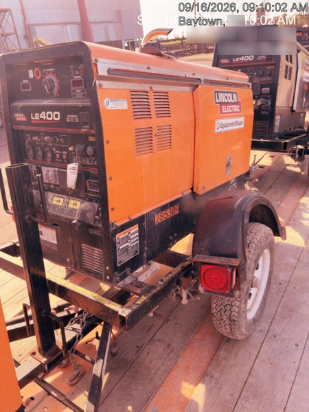 2022 Lincoln Electric LE400 Kubota V1505, Trlr, Cable Rack, Light Kit, ES Decals, T3