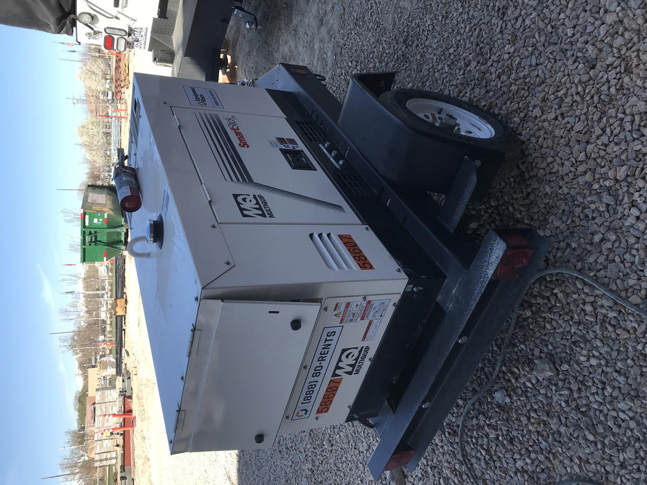 2020 Multiquip DLW400ESA4 400 amp Welder, 14kW, 120/240V, T4F Kubota, Trailer