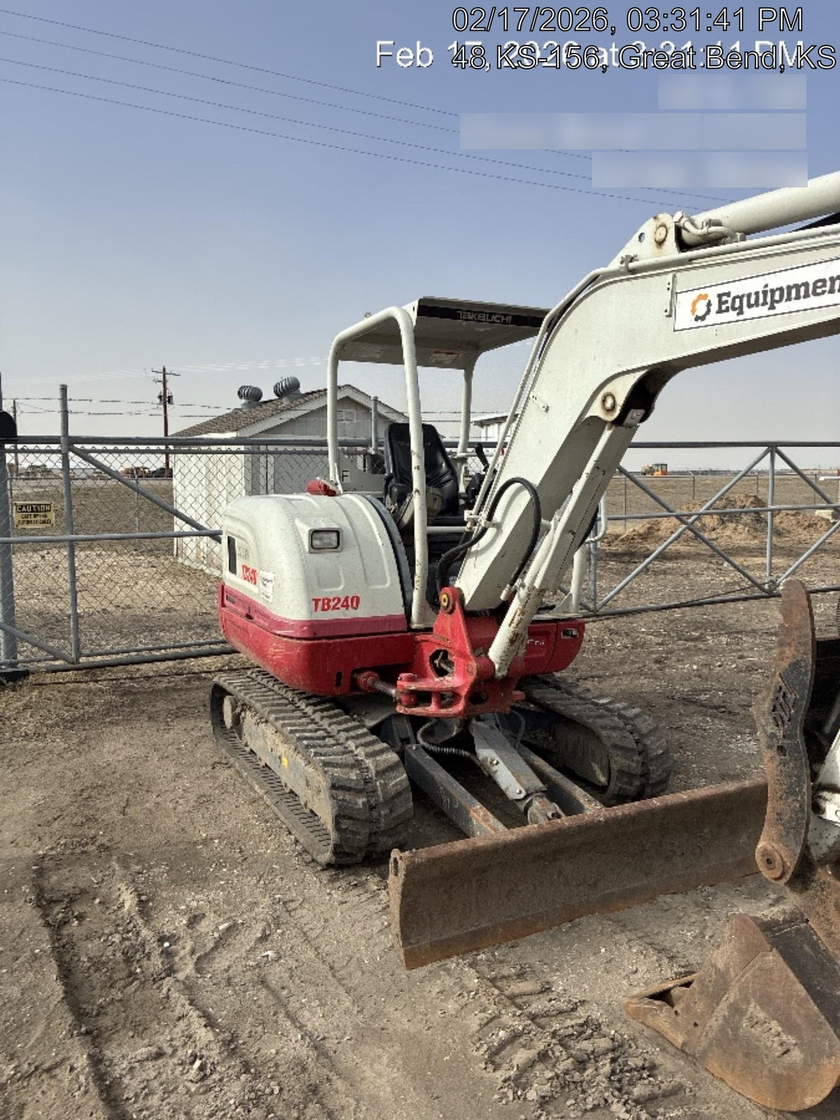 2019 Takeuchi TB240 Takeuchi TB240 Canopy w/Rubber Tracks, Auxiliary Hydraulics, Manual QC, Hydraulic Thumb, 12/18/24" Buckets