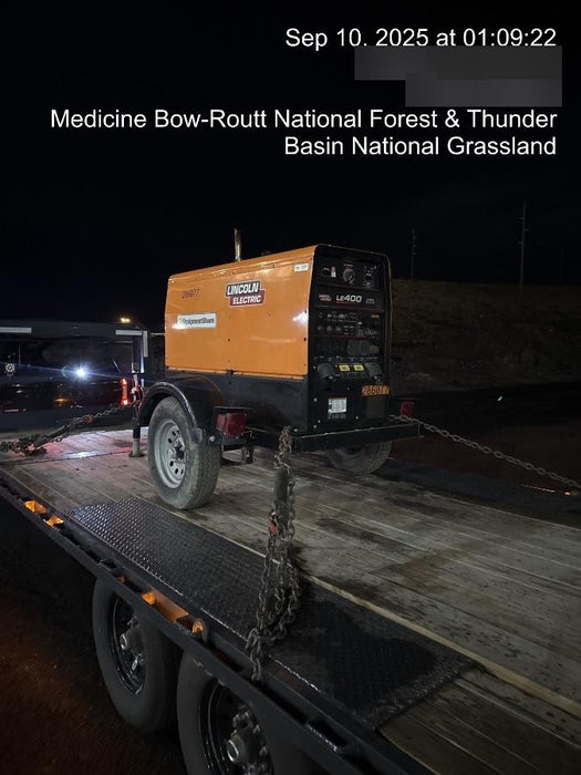 2022 Lincoln Electric LE400 Kubota V1505, Trlr, Cable Rack, Light Kit, ES Decals, T3