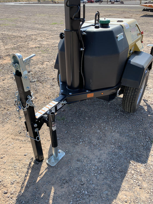 2022 Allmand NLV3GR (4) LED Light Fixture 350W, 23' Vertical Mast, 3kW Prime, Towable, ES Decals, T3