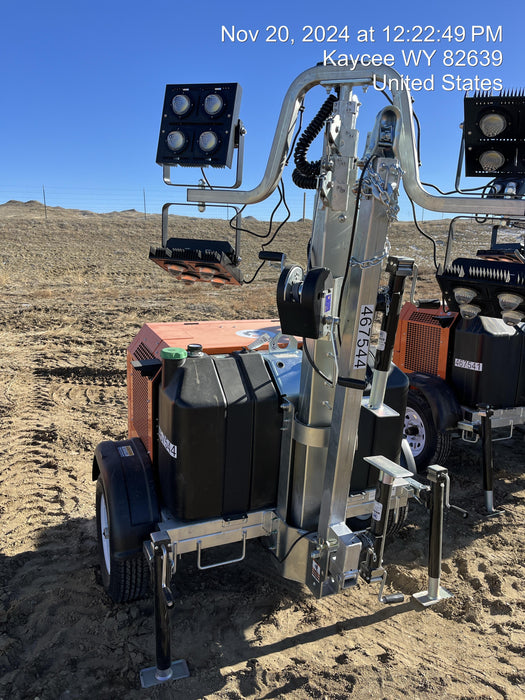 2024 Wanco WLTT-4MM4K Diesel, Deep Sea Controller, Shore Power Plug, Auto Start, (4) 350W LED Floodlights, 4kW Generator, 60 Gal Fuel Tank, 2" Ball, T3