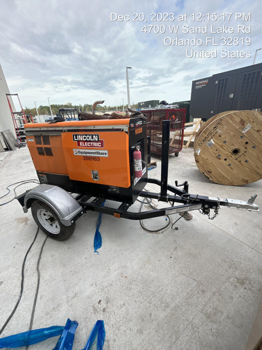 2022 Lincoln Electric LE400 Kubota V1505, Trlr, Cable Rack, Light Kit, ES Decals, T3