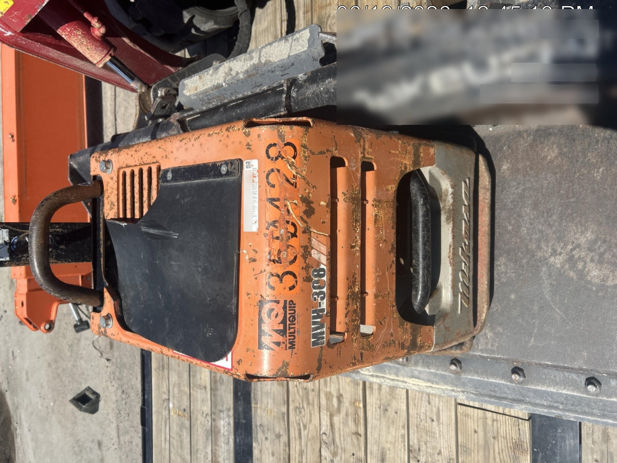 2023 Multiquip MV308GH Honda GX270, 18" Plate, Tachometer