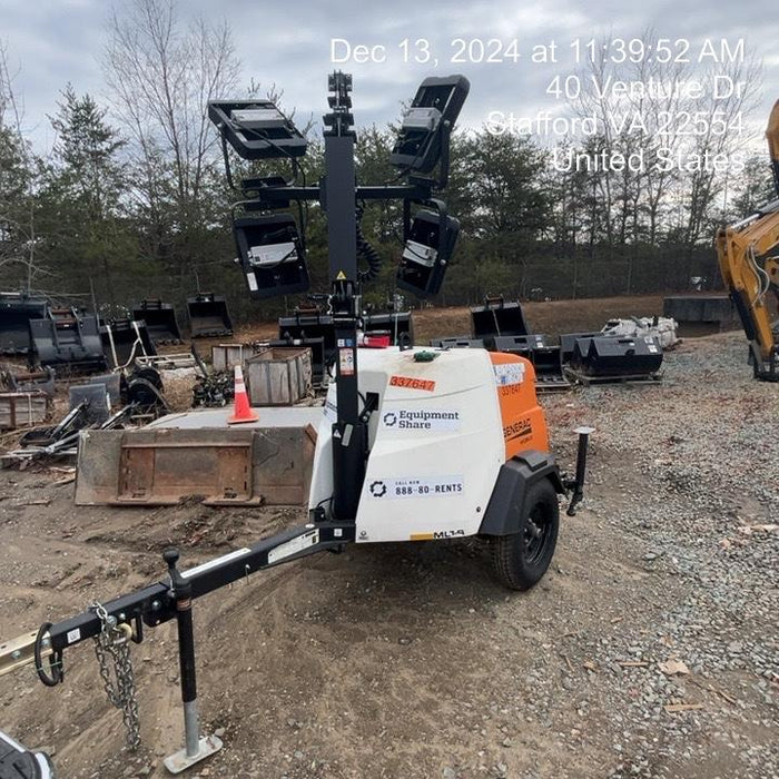 2023 Generac MLT2 Diesel, Flex Switch 120V Input, Powerzone Controller, (4) 320W LED Lights, 4kW Generator, 39.9 Gal Fuel Tank, 2" Ball, T3