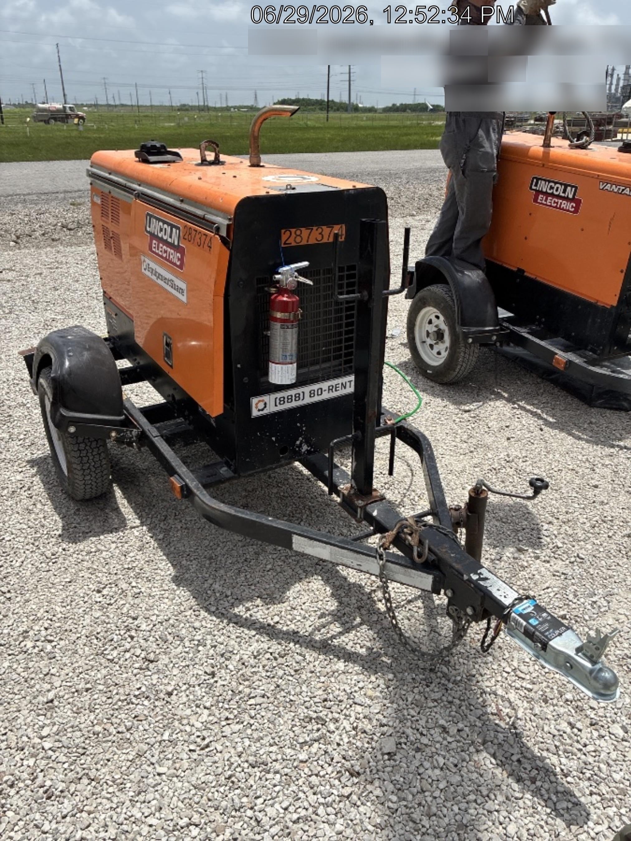 2022 Lincoln Electric LE400 Kubota V1505, Trlr, Cable Rack, Light Kit, ES Decals, T3