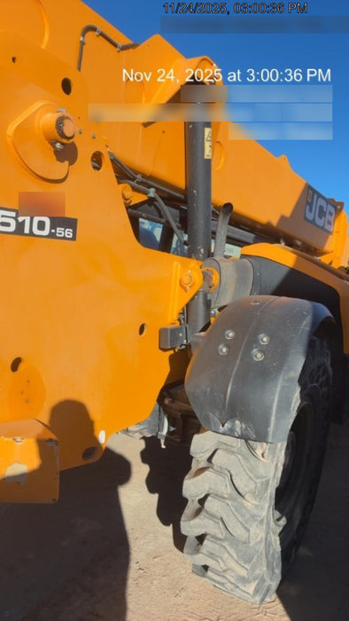 2020 JCB 510-56 Canopy, 74 HP, Solid Tires, STD Worklight, Beacon, Aux Hydraulics, Lifting Eye, Back up Alarm w/66" Carriage/60" Forks