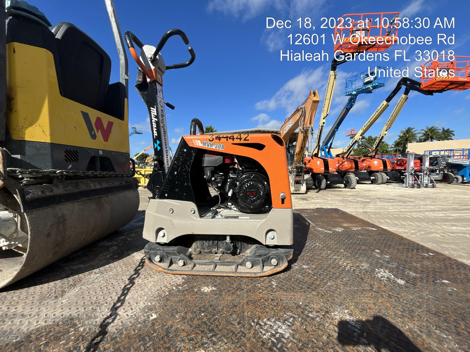 2023 Multiquip MV308GH Honda GX270, 18" Plate, Tachometer