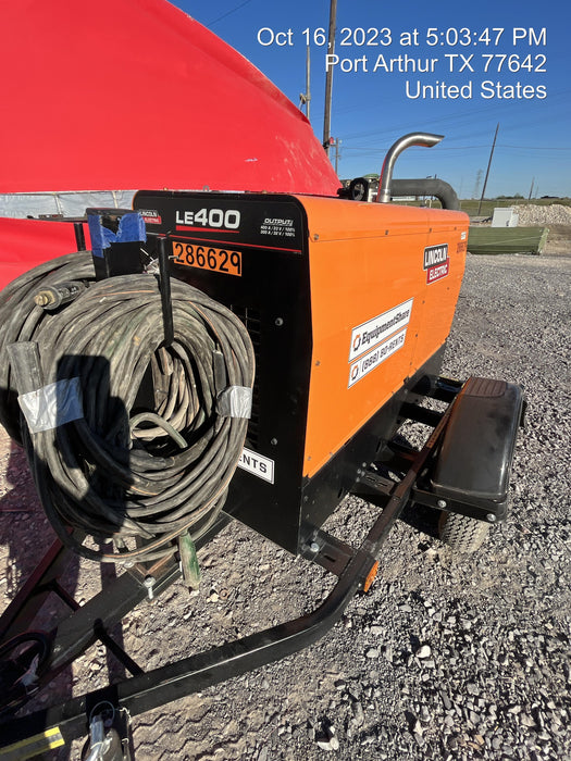 2022 Lincoln Electric LE400 Kubota V1505, Trlr, Cable Rack, Light Kit, ES Decals, T3