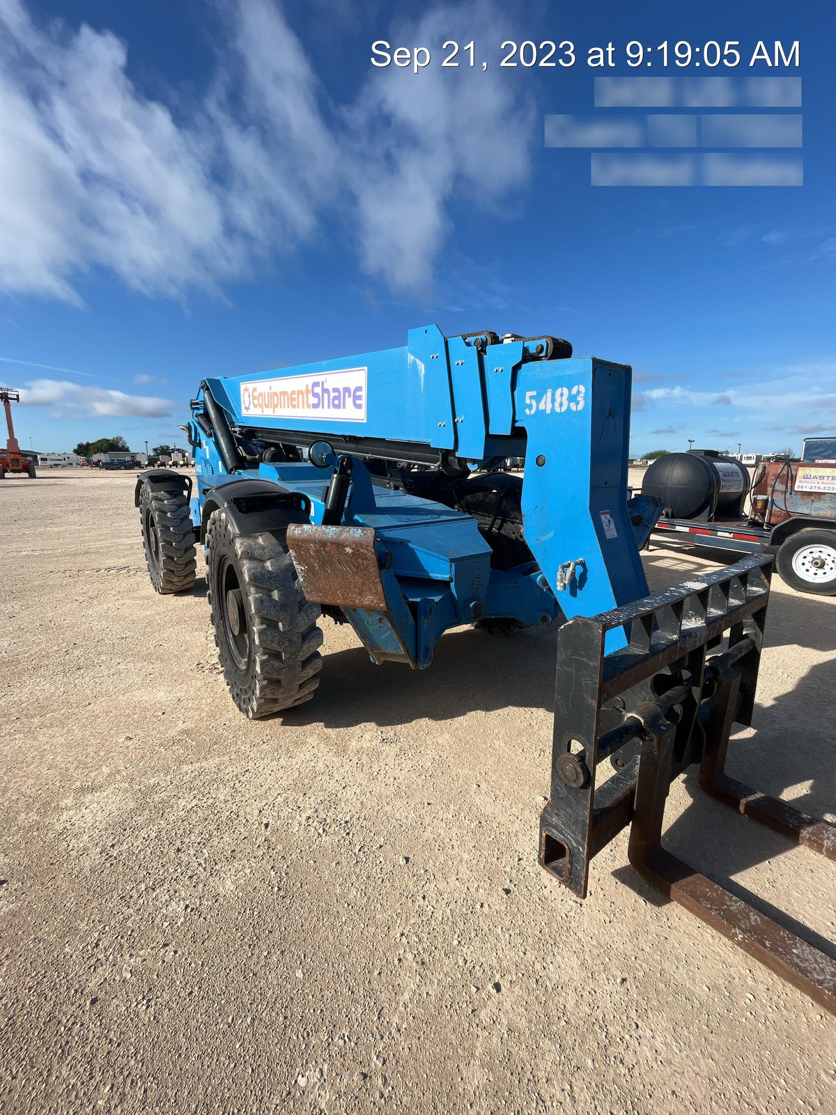 2017 Genie GTH-1056 Genie GTH1056, Solid Tires, 60" carriage, Open ROPS