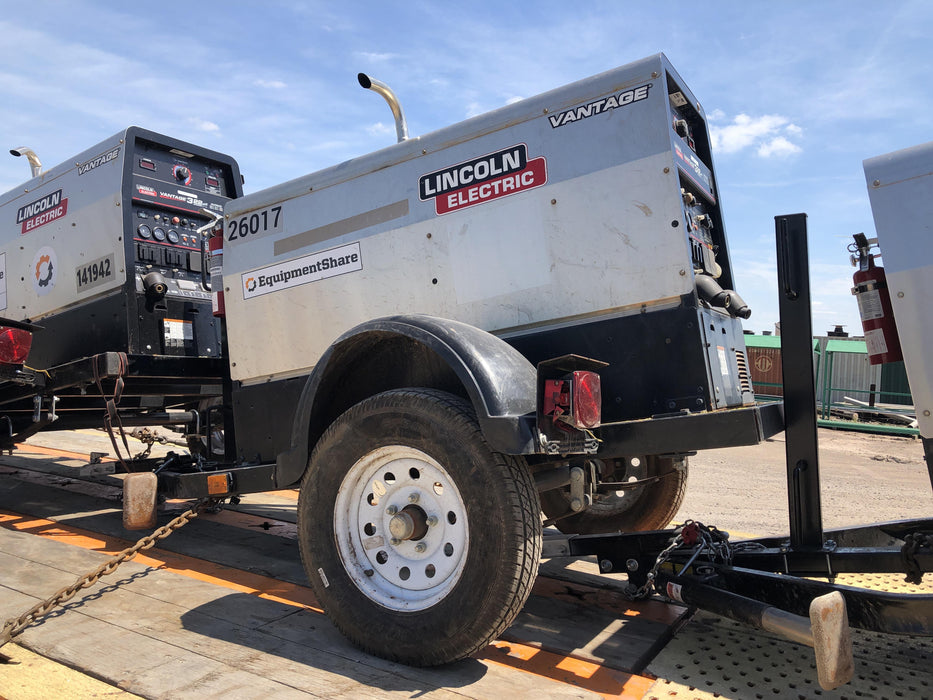 2019 Lincoln Electric Vantage 322 Lincoln Vantage 322 Welder w/Trailer, Light Kit, Cable Rack