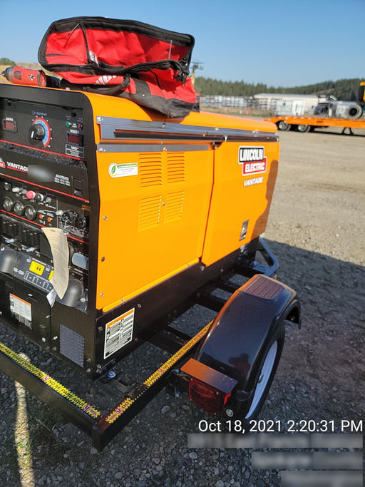 2021 Lincoln Electric Vantage 322 Vantage 322 Ready Pak 3 w/ Decals, ORANGE (includes trailer, cable rack, fender light kit) NO Telematics