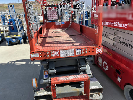 2020 Skyjack SJIII-3219 Solid NM Tires, Half height spring hinged entry gate, Dual Beacons, 800W Inverter