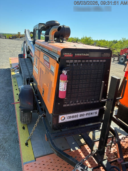 2021 Lincoln Electric Vantage 549X Ready Pak 3, ORANGE (includes trailer, cable rack, fender light kit)