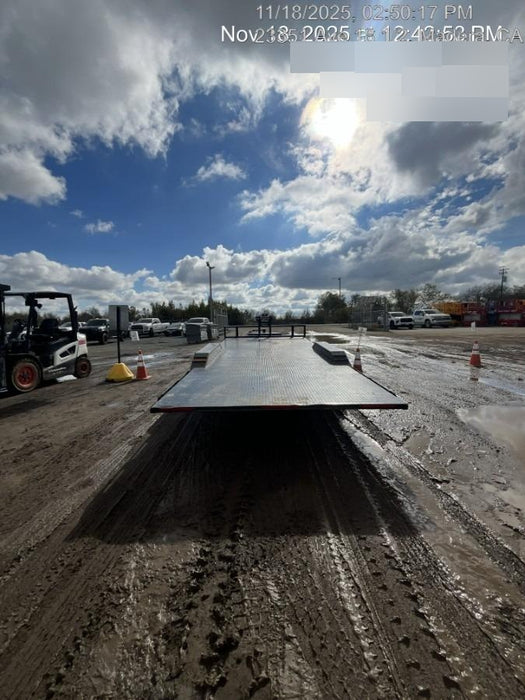 2024 TEXAS PRIDE TRAILERS 21' Lowboy Gravity Tilt Bed 14K Bumper Pull Trailer