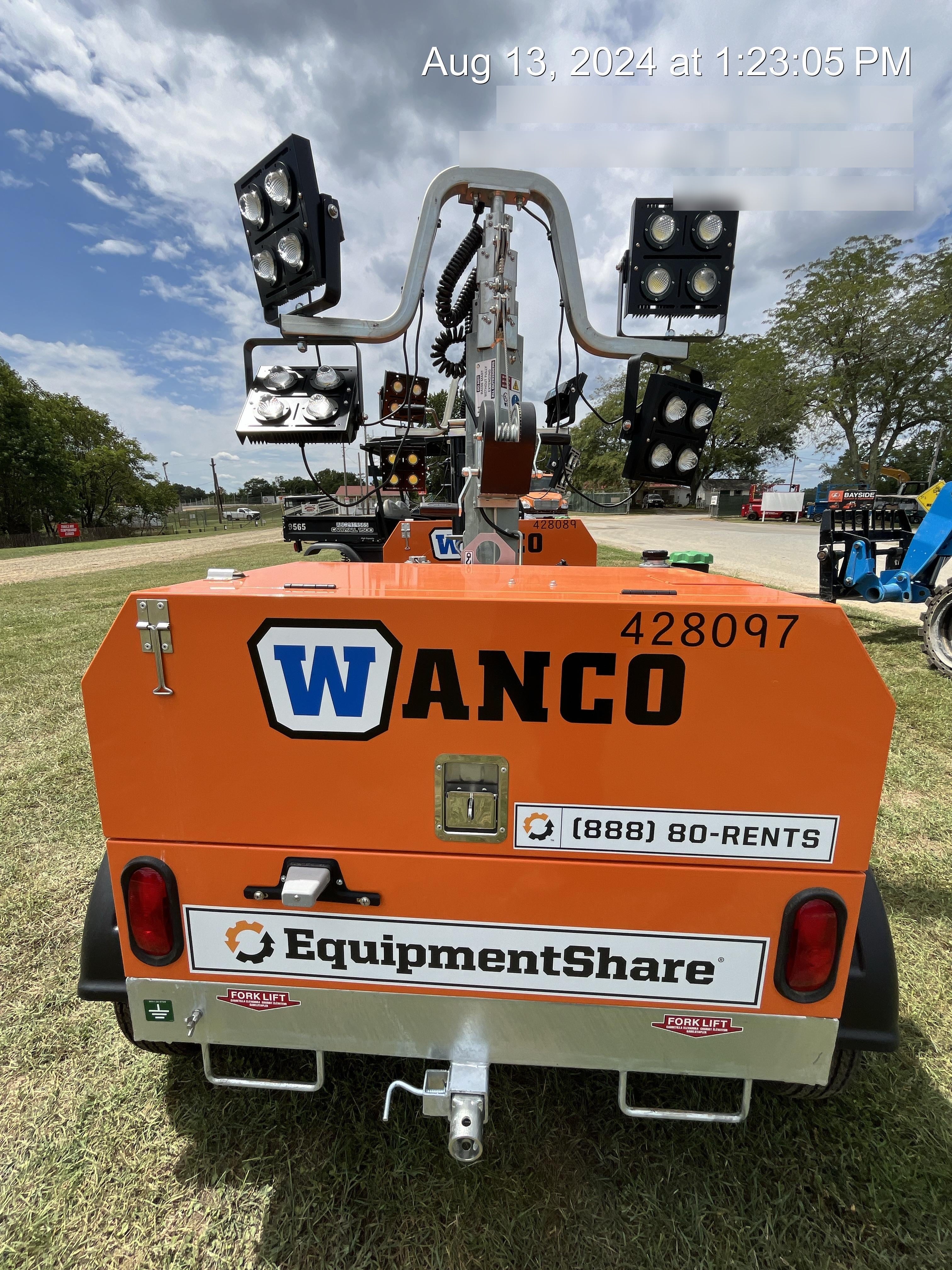 2024 Wanco WLTT-4MM4K Diesel, Deep Sea Controller, Shore Power Plug, Auto Start, (4) 350W LED Floodlights, 4kW Generator, 60 Gal Fuel Tank, 2" Ball, T3