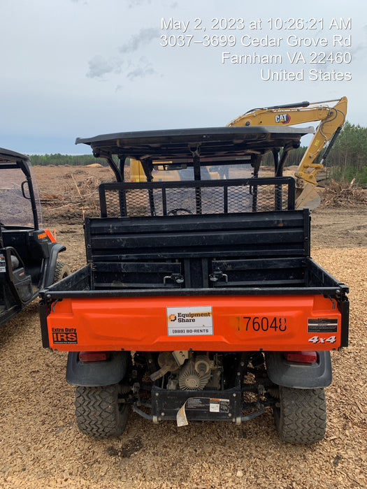 2021 Kubota RTV-X1140W-H Plastic Canopy, Windshield Acrylic Clear, LED Strobe Light, Wire Harness Kit, Back up Alarm