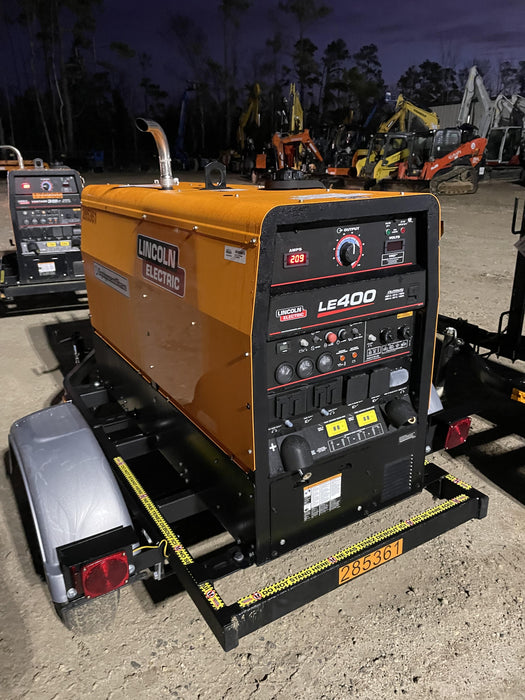 2022 Lincoln Electric LE400 Kubota V1505, Trlr, Cable Rack, Light Kit, ES Decals, T3