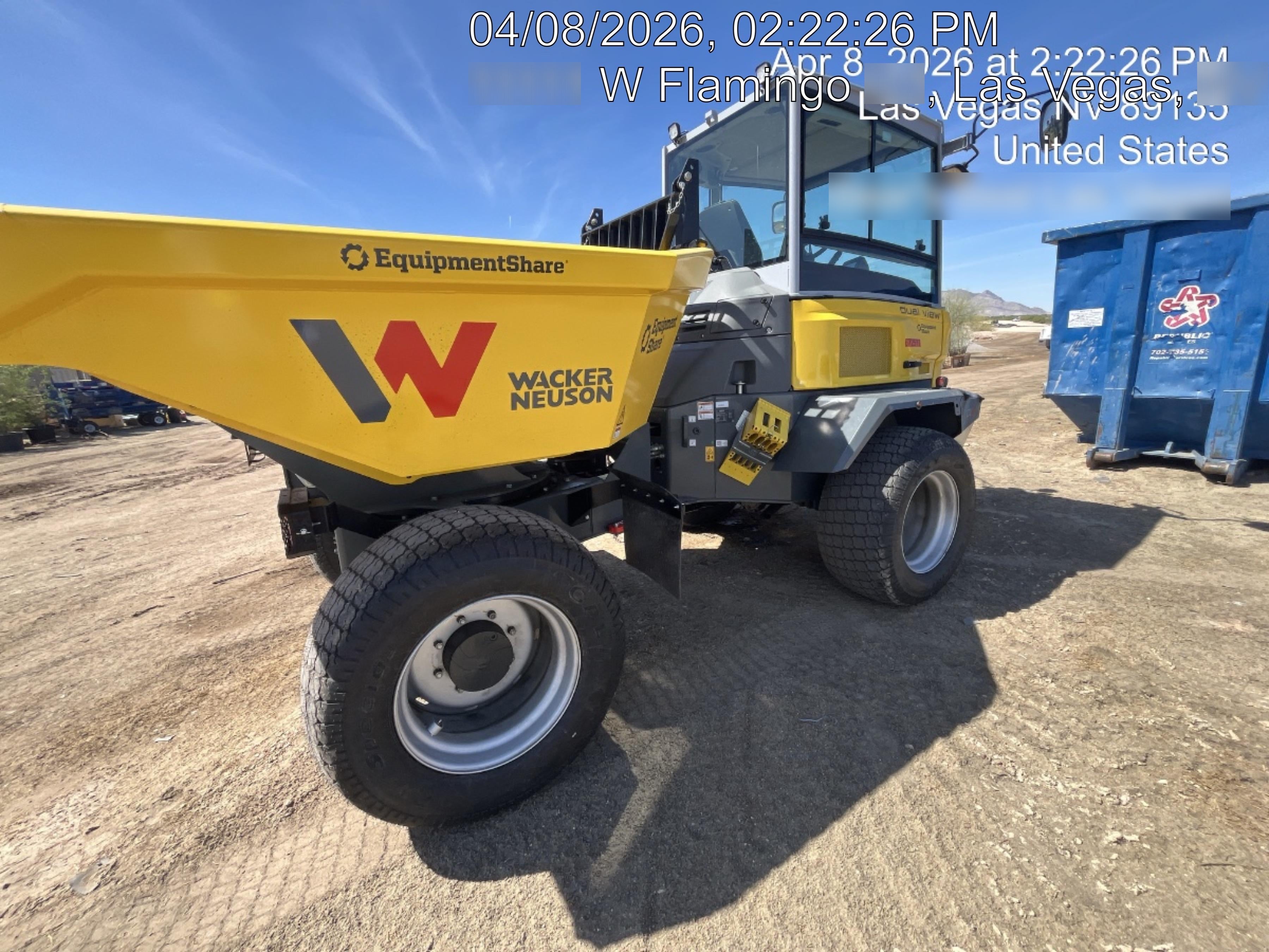 2026 WACKER NEUSON DV605 Cab Turf Tires