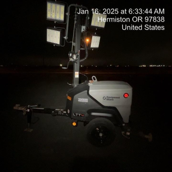 2024 Wacker Neuson LTT4 Diesel, Kohler KDW702, Deep Sea Controller, Auto Start, LED 320W, Bypass Outlet, T3