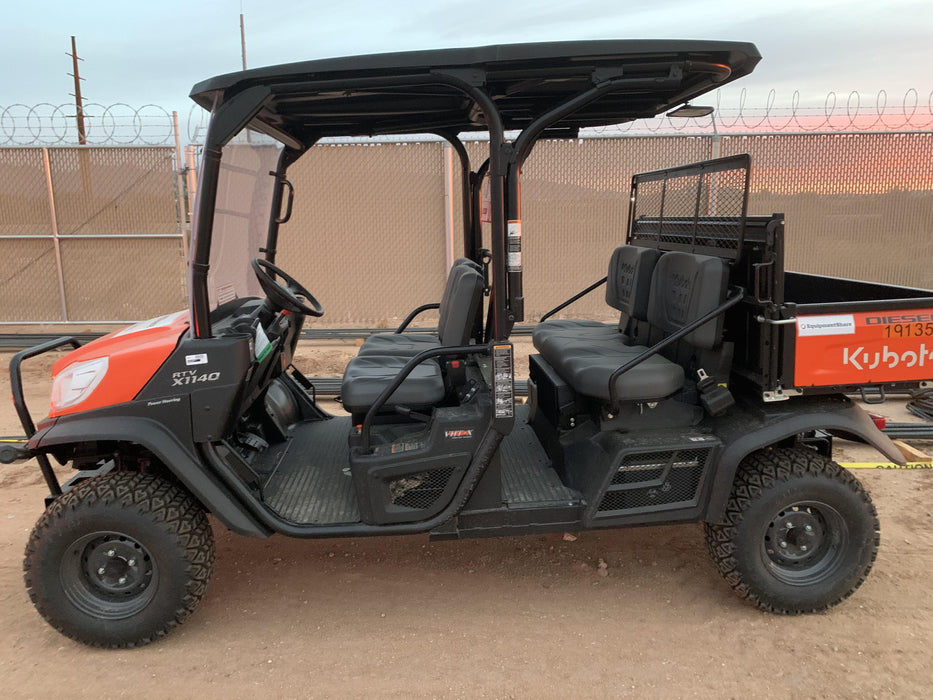 2021 Kubota RTV-X1140W-H Plastic Canopy, Windshield Acrylic Clear, LED Strobe Light, Wire Harness Kit, Back up Alarm