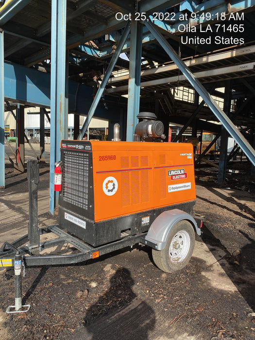 2022 Lincoln Electric Vantage 549X Crosslink Technology, Trailer Mounted, ES Decals, T3