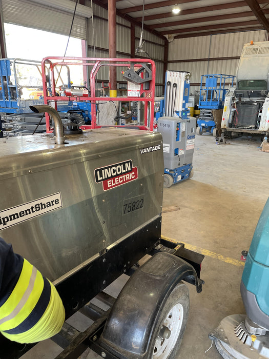2020 Lincoln Electric Vantage 322 Welder Ready-Pak 3, w/ GPS & Decals (includes trailer, cable rack, fender light kit)