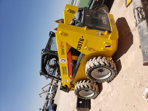 2018 Wacker Neuson SW24 SW24 8k Wheeled Skid Loader, Canopy , ISO , Bucket Leveling, 75" Bucket LP w/ Teeth