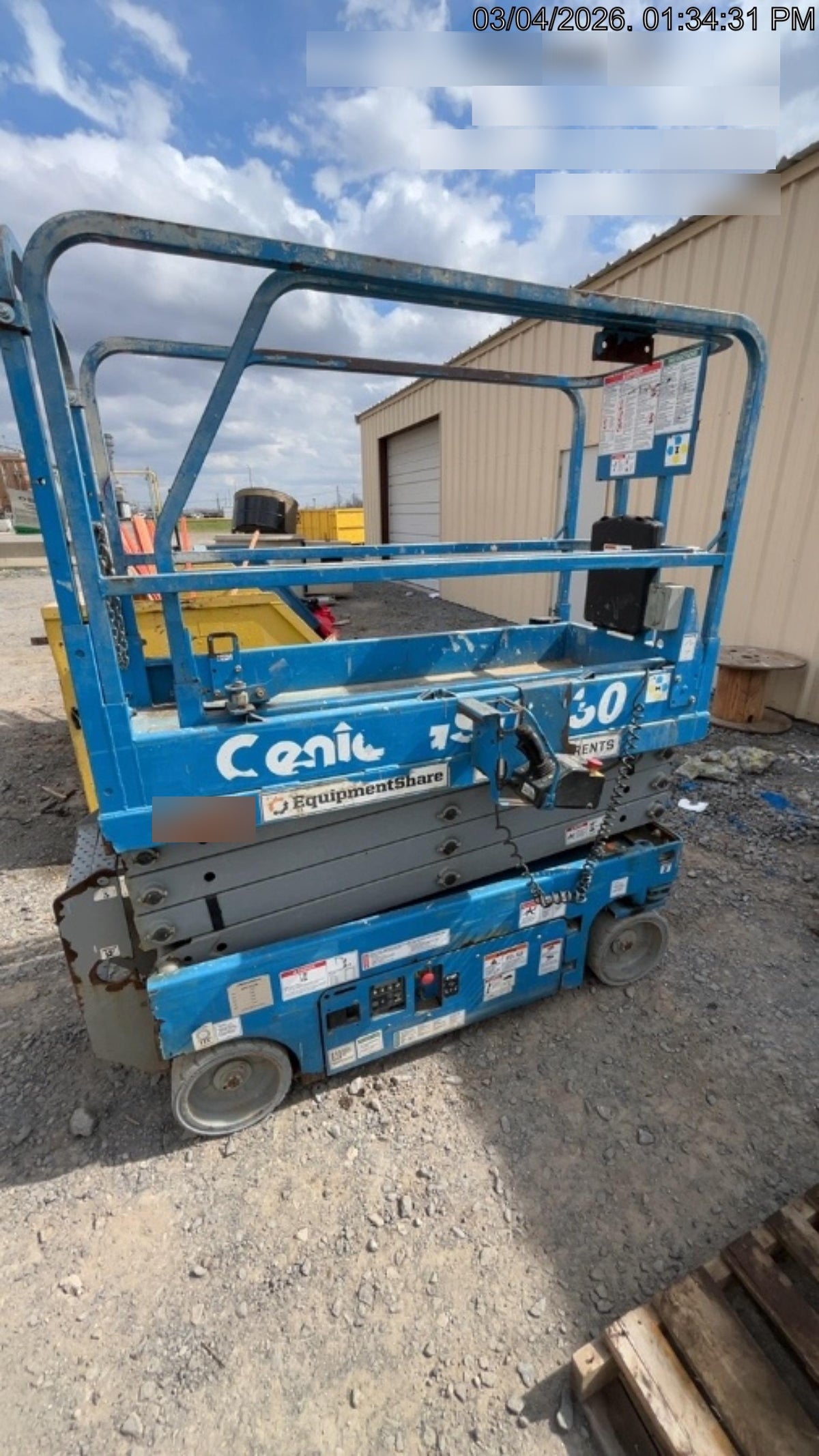 2018 Genie GS-1930 Genie GS-1930 w/Fixed Rail, Chain Entry