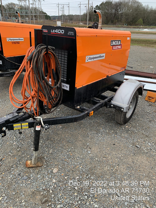 2021 Lincoln Electric Vantage 322 Vantage 322 Ready Pak 3 w/ Decals, ORANGE (includes trailer, cable rack, fender light kit) NO Telematics