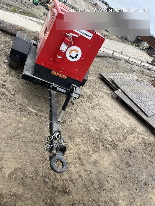 2022 Shindaiwa DGW400MDL Kubota D902 Engine, 23 HP, Dual Op Welder, Wire, Arc, Droop Stick, Tig, and CC Stick Functionality, Simulphase, 3 Phase and 1 Phase Gen Output, Single Axle NB Trlr, Slr Trckl Chrg 12V 12W, Fire Ext