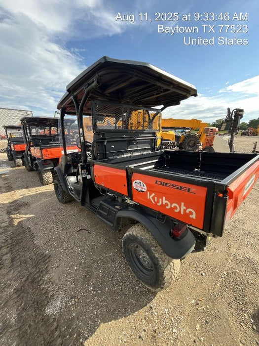 2022 Kubota RTV-X1140W-H Plastic Canopy, Windshield Acrylic Clear, LED Strobe Light, Wire Harness Kit, Back up Alarm