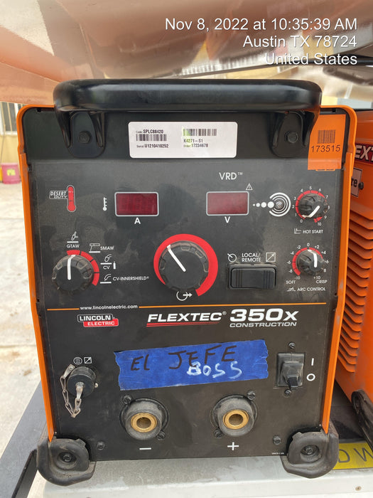 2021 LINCOLN ELECTRIC FLEXTEC 350X