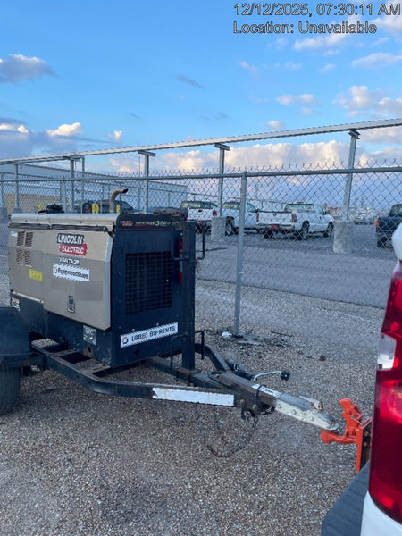 2019 Lincoln Electric Vantage 322 Ready-Pak 3, Two Wheel Trailer, Fender and Light Kit, Cable Rack