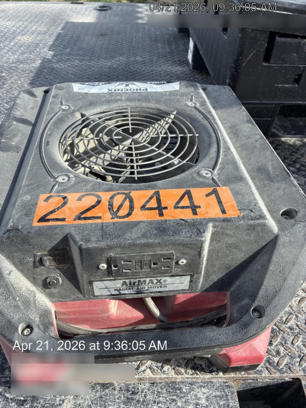 2022 PHOENIX AirMAX Radial Air Mover