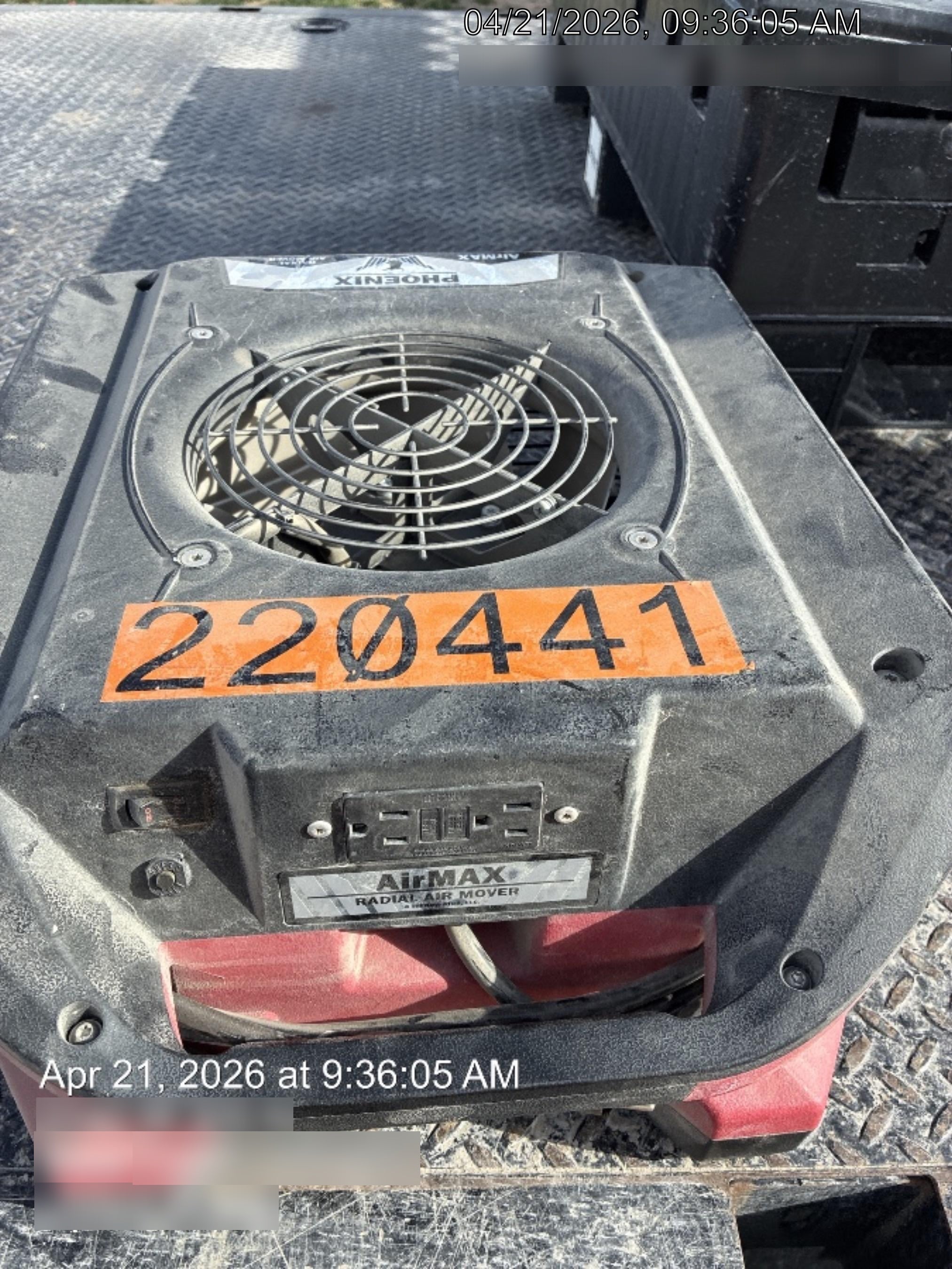 2022 PHOENIX AirMAX Radial Air Mover