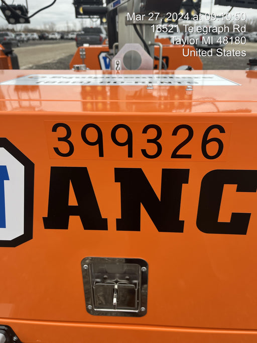 2024 Wanco WLTT-4MM4K Diesel, Deep Sea Controller, Shore Power Plug, Auto Start, (4) 350W LED Floodlights, 4kW Generator, 60 Gal Fuel Tank, 2" Ball, T3