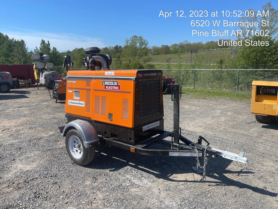 2022 Lincoln Electric Vantage 549X Crosslink Technology, Trailer Mounted, ES Decals, T3