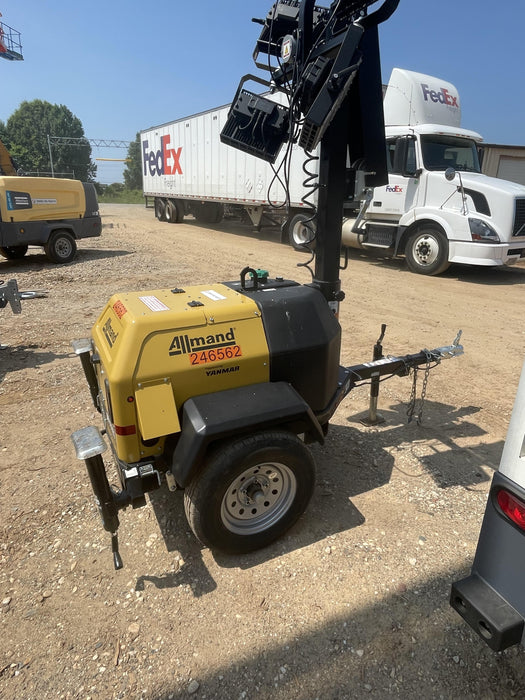 2022 Allmand NLV3GR (4) LED Light Fixture 350W, 23' Vertical Mast, 3kW Prime, Towable