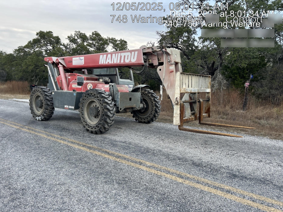 2018 Manitou MTA8044 MTA8044 - 74 HP T4, Canopy, Worklights/Strobe, Beacon, 66" Carriage, 48" Forks, Solid Tires, Lift Hook, Aux Hydraulics