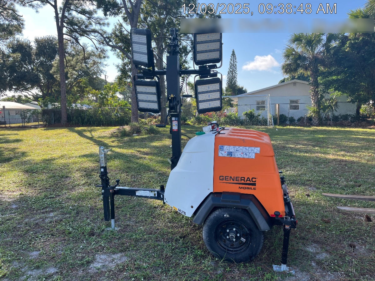 2025 Generac MLTS-4 Diesel, Mitsubishi L2E, 7.1 hp @1800 rpm, Flex Switch 120V Input, Powerzone Controller, (4) 320W LED Lights, 4kW Generator, 39.9 Gal Fuel Tank, 2" Ball, T3, ES Decals