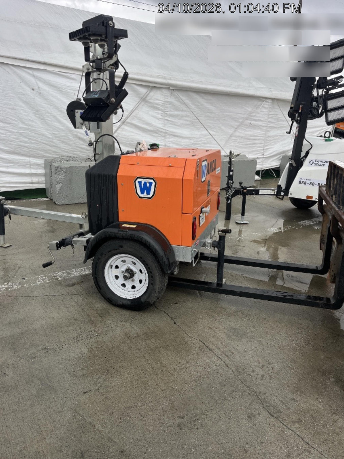 2024 Wanco WLTT-4MM4K Diesel, Deep Sea Controller, Shore Power Plug, Auto Start, (4) 350W LED Floodlights, 4kW Generator, 60 Gal Fuel Tank, 2" Ball, T3