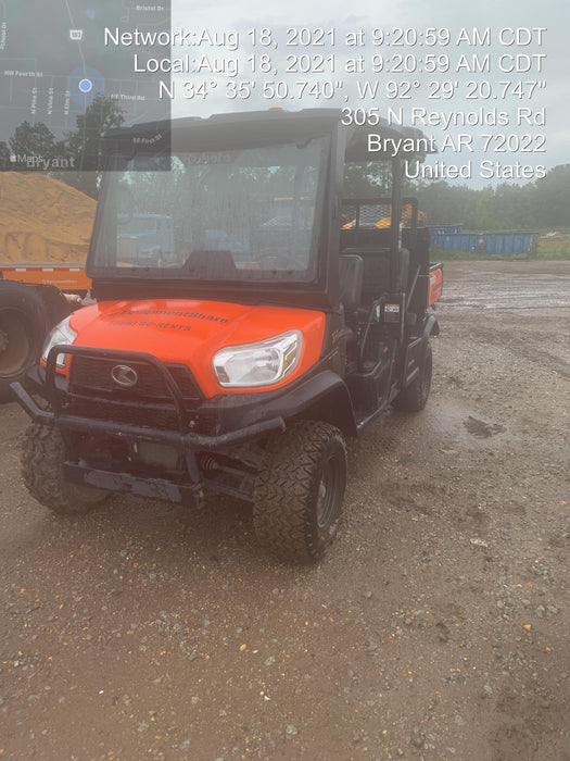 2019 Kubota RTV-X1140W-H 4wd Utility Cart, 4 Seat, Diesel, LED Strobe, Windshield Tempered Glass, Plastic Canopy, Wire Harness Kit, Backup Alarm