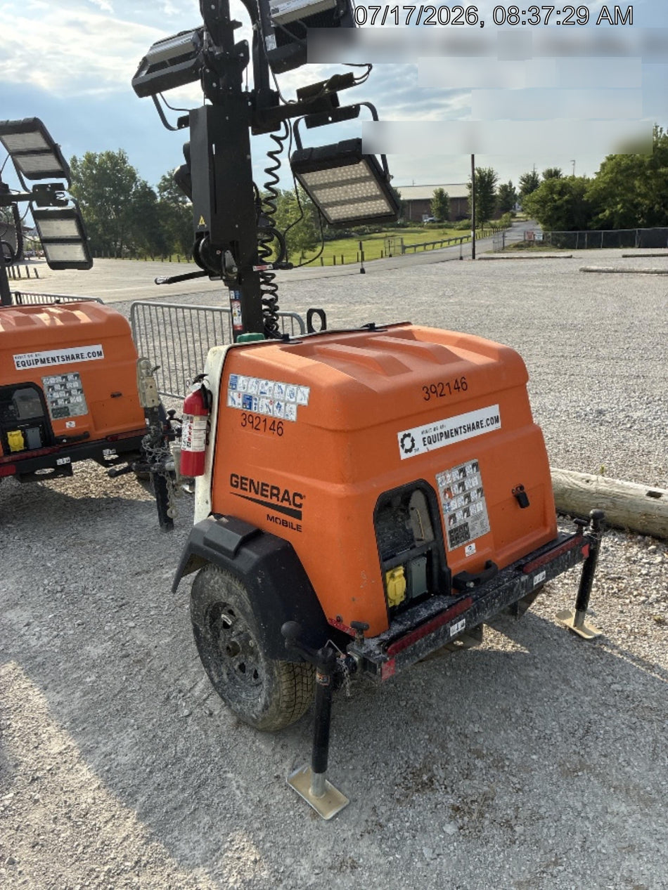 2024 Generac MLT2 Diesel, Flex Switch 120V Input, Powerzone Controller, 
(4) 320W LED Lights, 4kW Generator, 39.9 Gal Fuel Tank, 2" Ball, T3